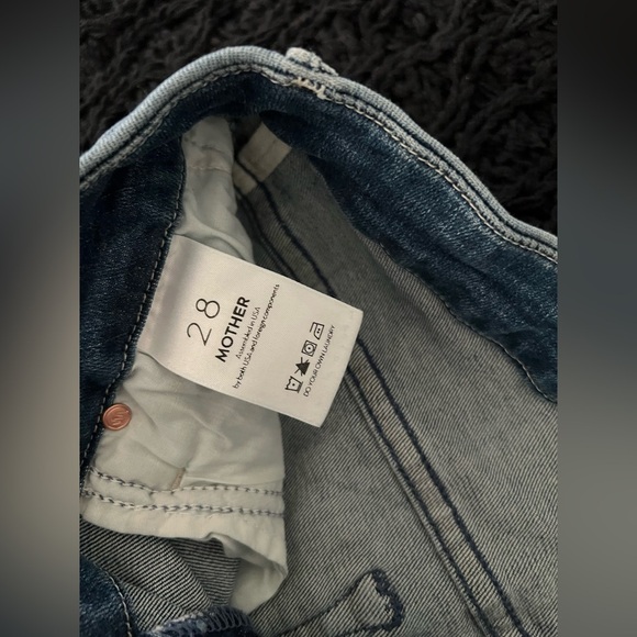 MOTHER High Waisted Looker Ankle Fray Size 28 - Picture 3 of 9